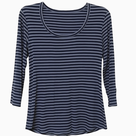 Banana Republic Women’s Striped 3/4 Sleeve Top - Picture 2 of 7